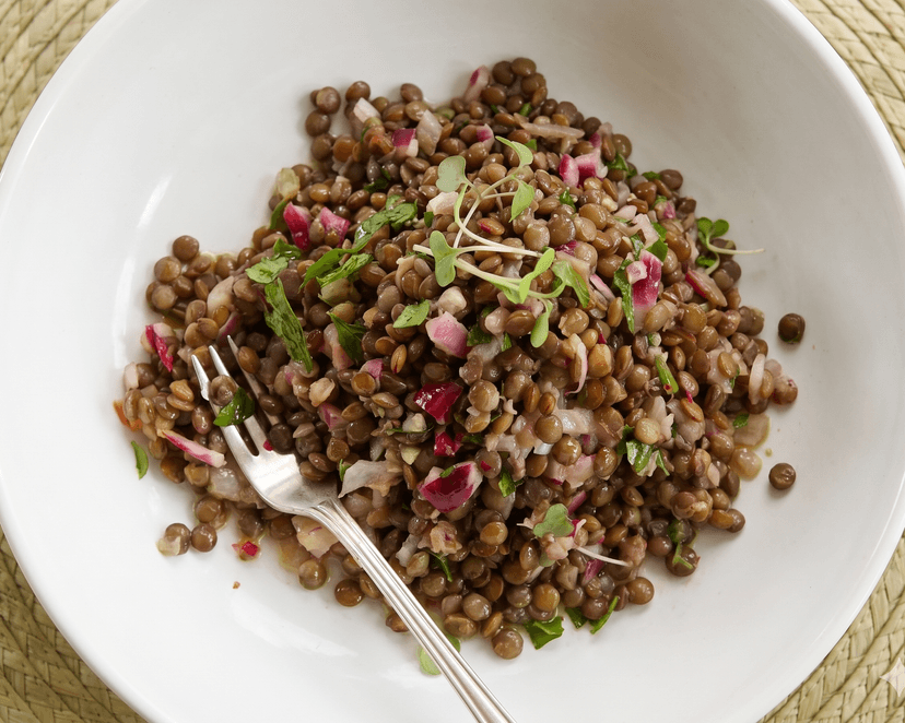 Salade aux lentilles